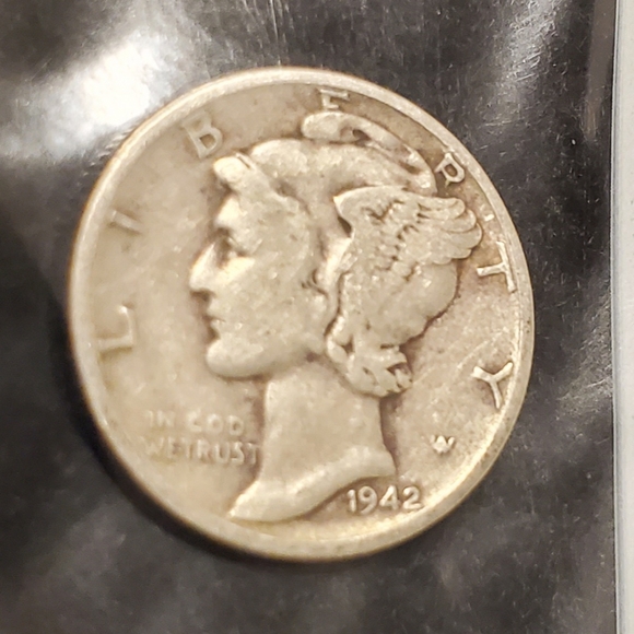 1942 Mercury Dime Coin Very Good - 1942P Mercury Dime - Picture 6 of 9